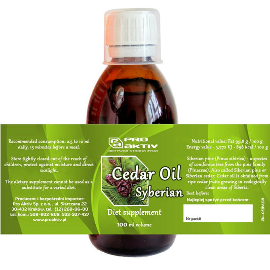 Cedar Oil 100% Pure Organic 100 ml