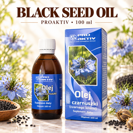 ProAktiv Black Cumin Seed Oil 100ml – Cold-Pressed & Unrefined