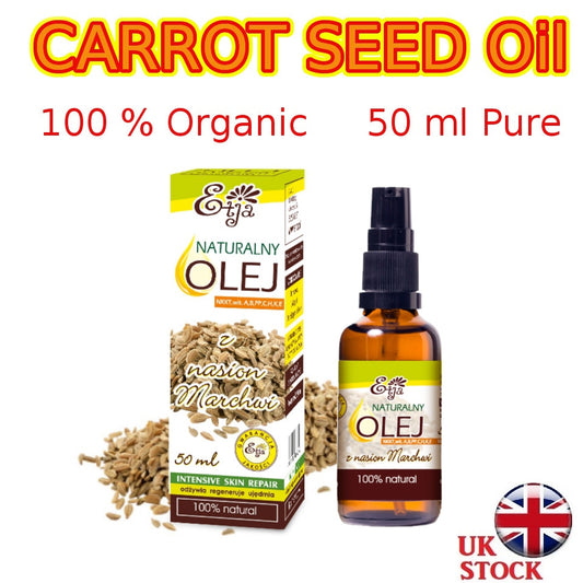 Carrot Seed Oil Pure Organic 100% BIO Olej z Nasion Marchwi 50 ml.