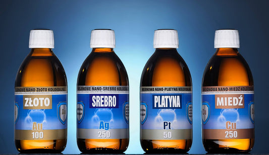 Proaktiv colloidal silver, gold, copper and platinum product range