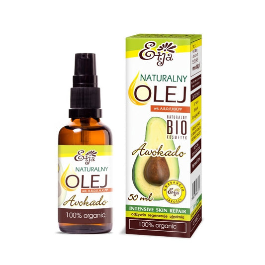 Avocado Oil Pure Organic 100% BIO Olej Awokado 50 ml