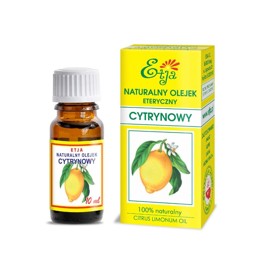 Lemon Essential Oil Pure Organic 100% Olejek Cytrynowy 10 ml