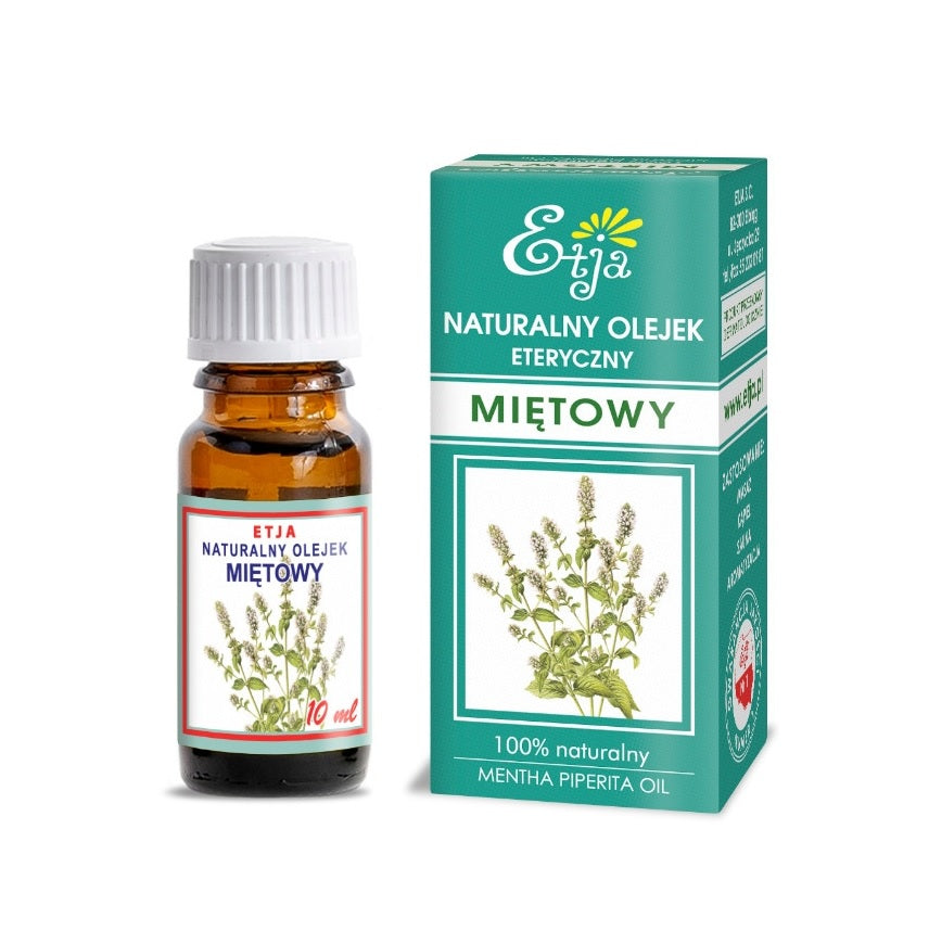 Mint Essential Oil Pure Organic 100% Olejek Miętowy 10 ml