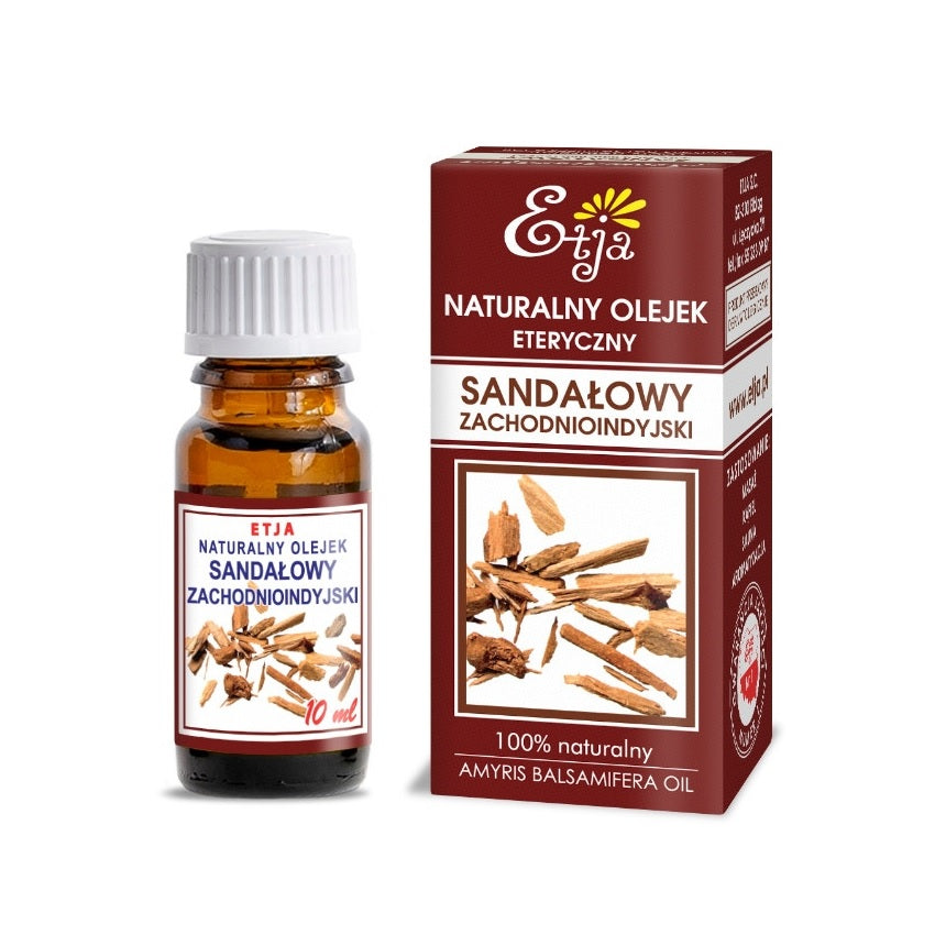 Sandalwood Essential Oil Pure Organic 100% Olejek Sandałowy 10 ml