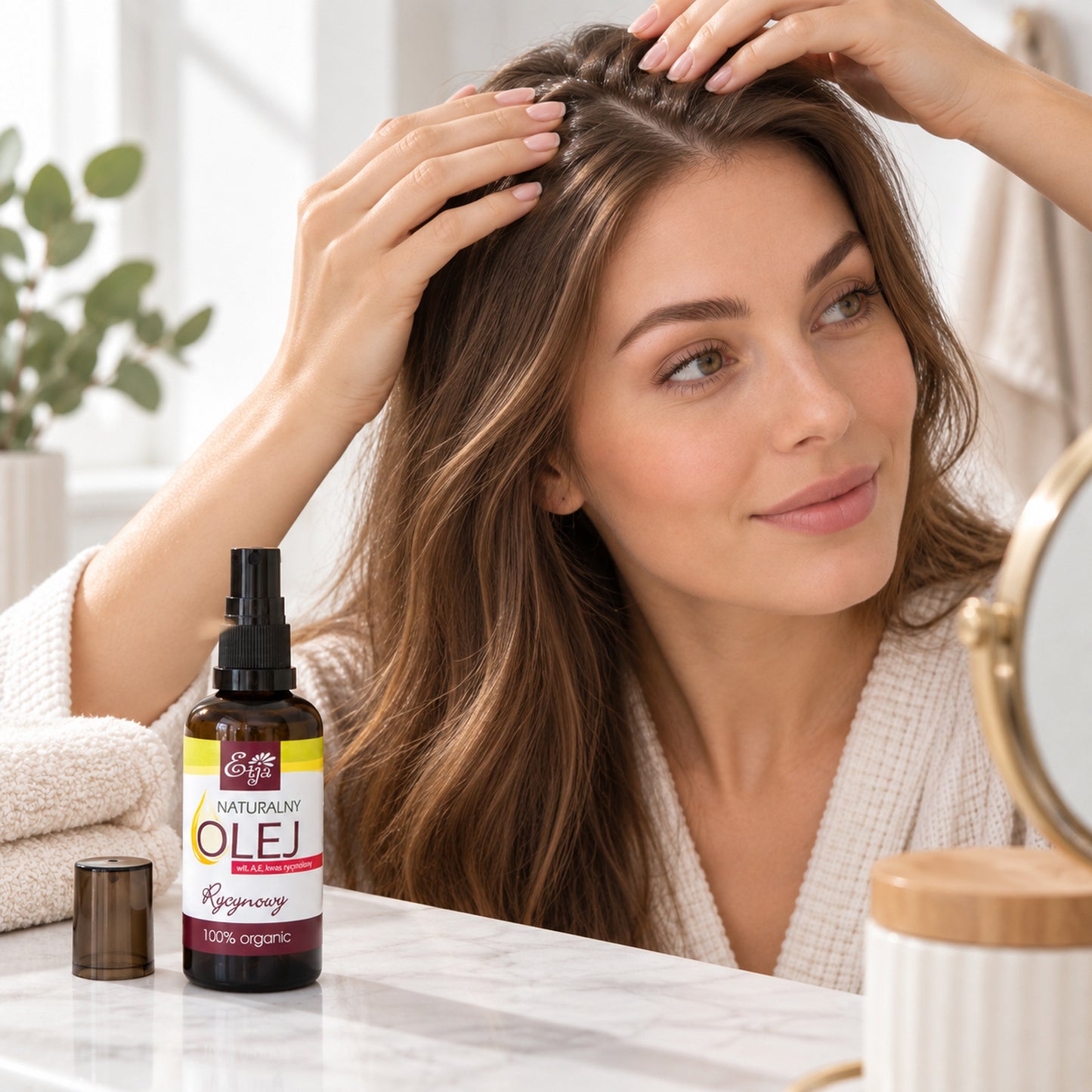Castor oil hair and scalp care