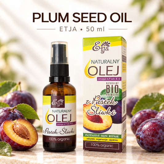 ETJA Plum Seed Oil BIO 50ml – Cold-Pressed & Unrefined
