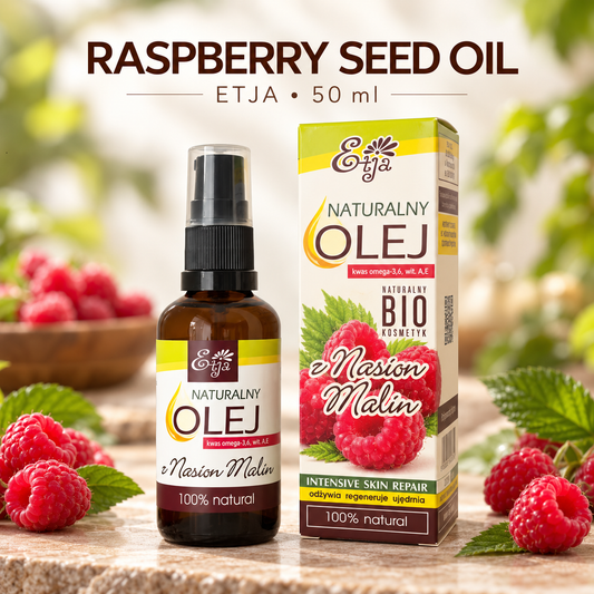 ETJA Raspberry Seed Oil BIO 50ml – Cold-Pressed & Unrefined