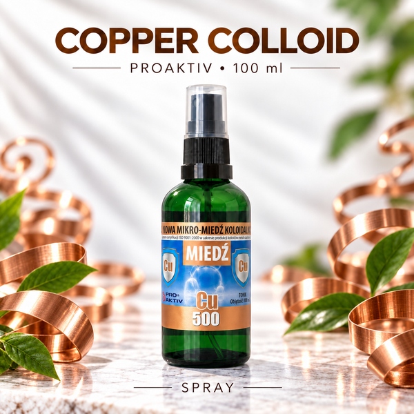ProAktiv Colloidal Copper Spray Cu500 50ppm – 100ml