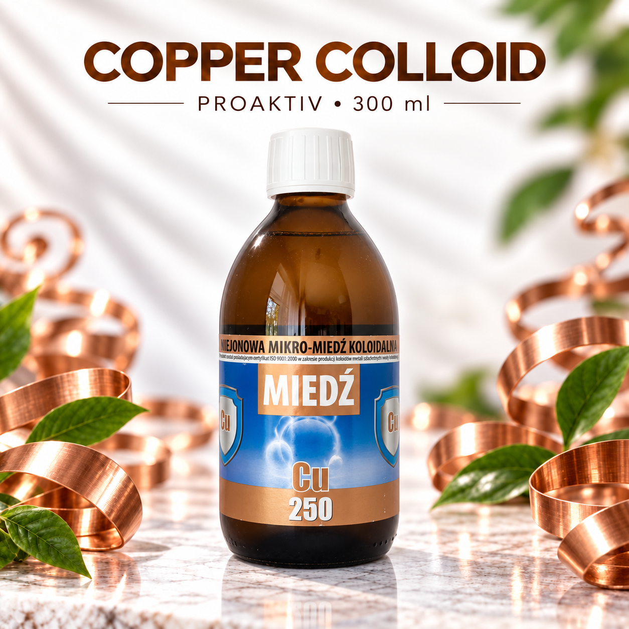 ProAktiv Non-Ionic Colloidal Copper Cu250 25ppm – 300ml