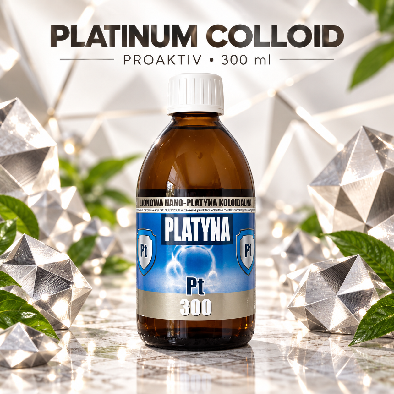 ProAktiv Non-Ionic Colloidal Platinum Pt50 5ppm – 300ml