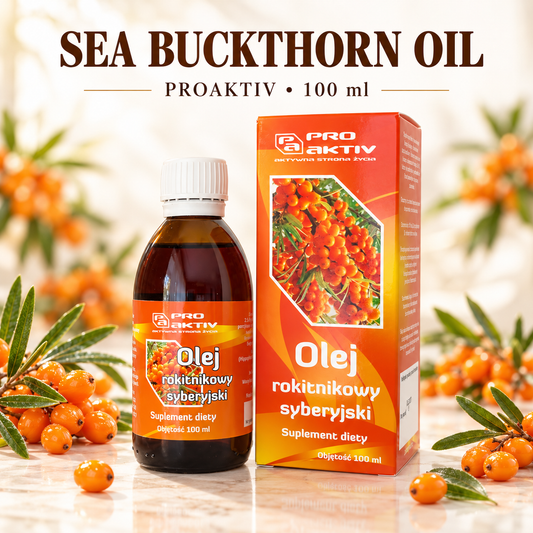 ProAktiv Sea Buckthorn Oil 100ml – Cold-Pressed & Unrefined