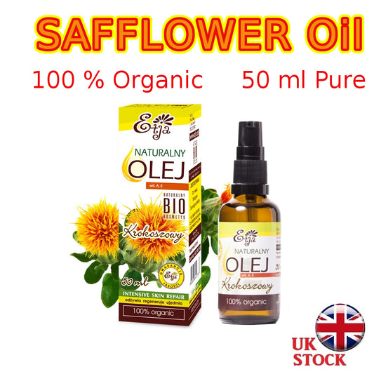 Safflower Oil Pure Organic 100% BIO Olej Krokoszowy 50 ml