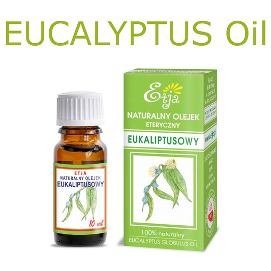 Eucalyptus Essential Oil Pure Organic 100% Olejek Eukaliptusowy 10 ml