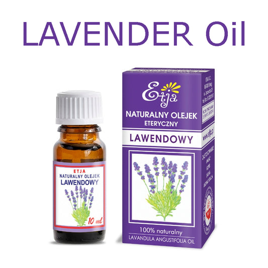 Lavender Essential Oil Pure Organic 100% Olejek Lawendowy 10 ml