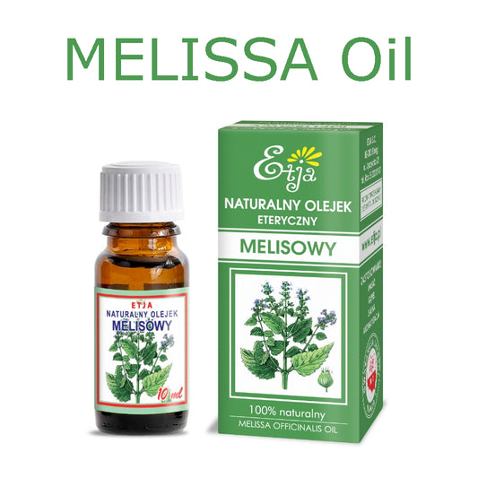 Melissa Essential Oil Pure Organic 100% Olejek Melisowy 10 ml