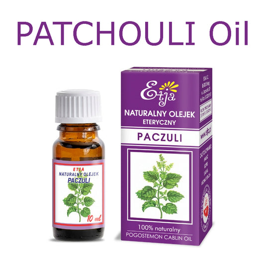 Patchouli Essential Oil Pure Organic 100% Olejek Paczuli 10 ml