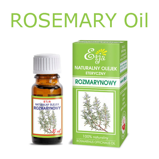 Rosemary Essential Oil Pure Organic 100% Olejek Rozmarynowy 10 ml