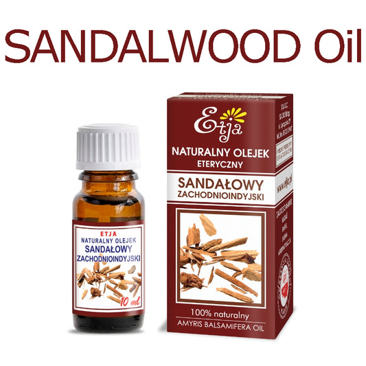 Sandalwood Essential Oil Pure Organic 100% Olejek Sandałowy 10 ml