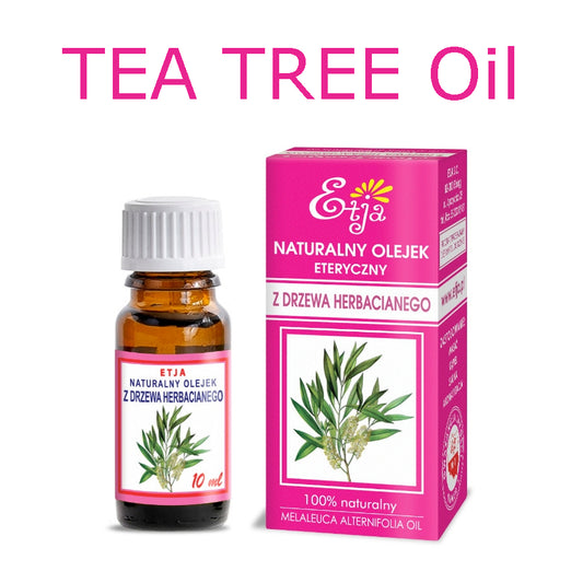 Tea Tree Essential Oil Pure Organic 100% Olejek z Drzewa Herbacianego 10 ml
