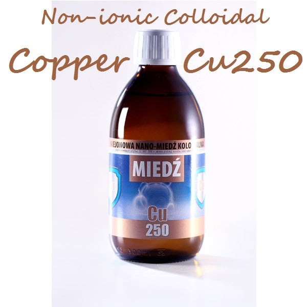 Non-Ionic Colloidal Copper Nano Cu250 25ppm