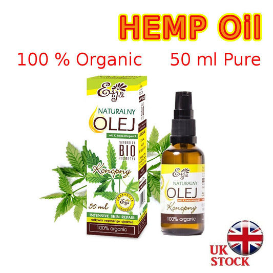 Hemp Oil Pure Organic 100% BIO Olej Konopny 50 ml