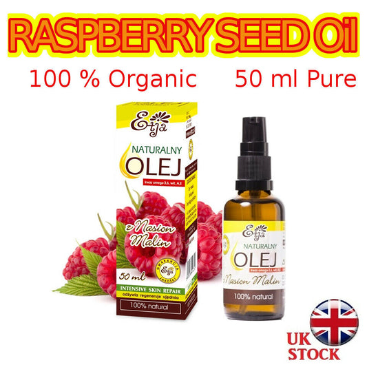 Raspberry Seed Oil Pure Organic 100% BIO Olej z Nasion Malin 50 ml