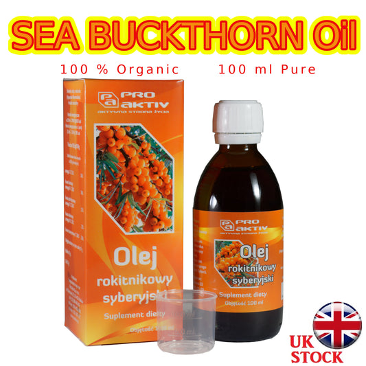 Sea Buckthorn 100% Pure Organic Siberian Oil 100 ml