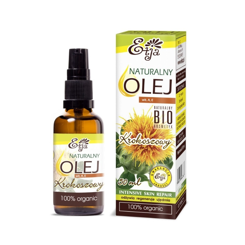 Safflower Oil Pure Organic 100% BIO Olej Krokoszowy 50 ml