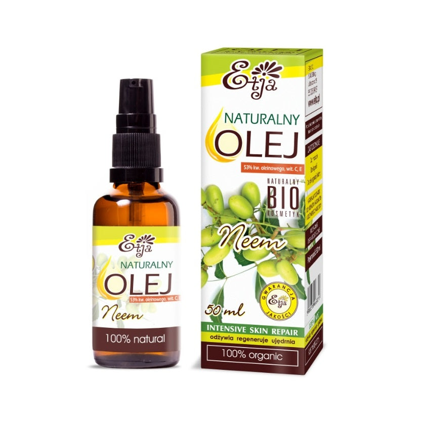 Neem Oil Pure Organic 100% BIO Neem Olej 50 ml