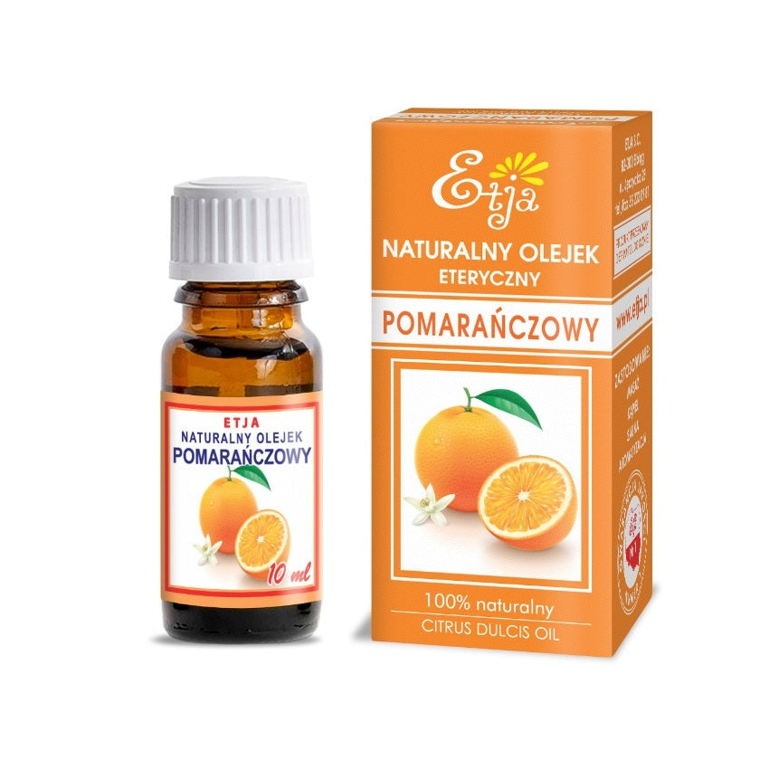 Orange Essential Oil Pure Organic 100% Olejek Pomaranczowy 10 ml